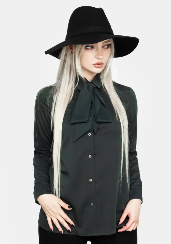 Lucky Pussybow Shirt sold by Disturbia