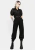 Dianne Embroidered Balloon Trousers - Black sold by Disturbia