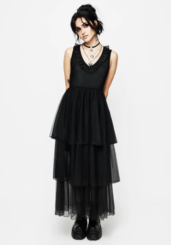 Opus Layered Tulle Apron Maxi Dress sold by Disturbia