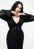 Banished Lace Up Sheer Sleeve Midi Dress sold by Disturbia