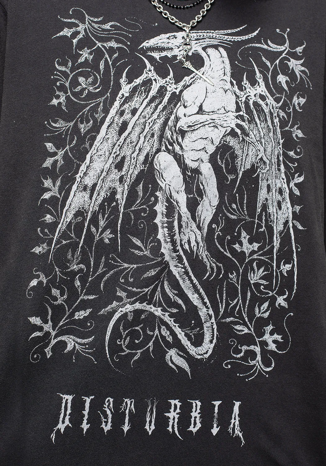 Kilgharrah Unisex Long Sleeve Acid Washed T-Shirt sold by Disturbia product image thumbnail 2