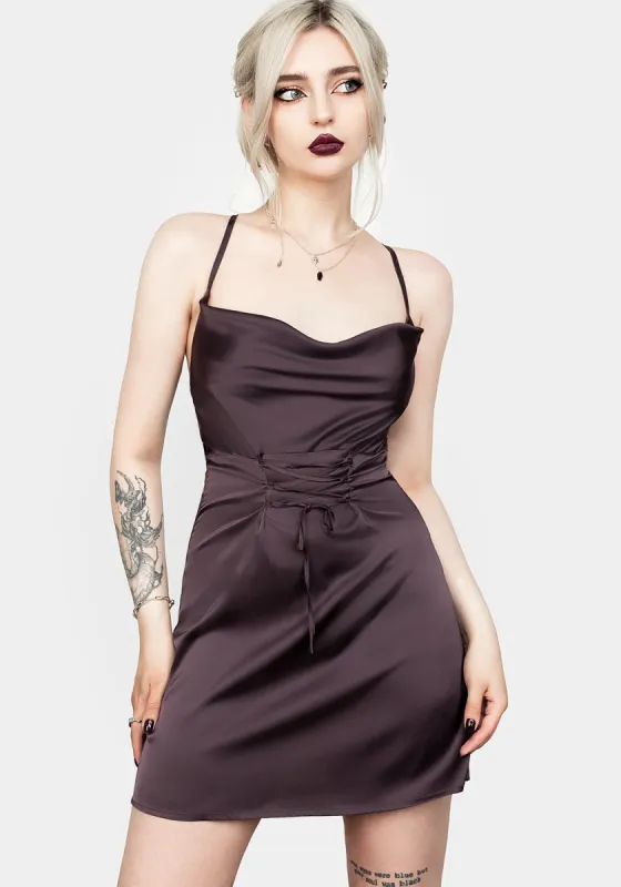 BOULEVARD MINI COWL DRESS sold by Disturbia