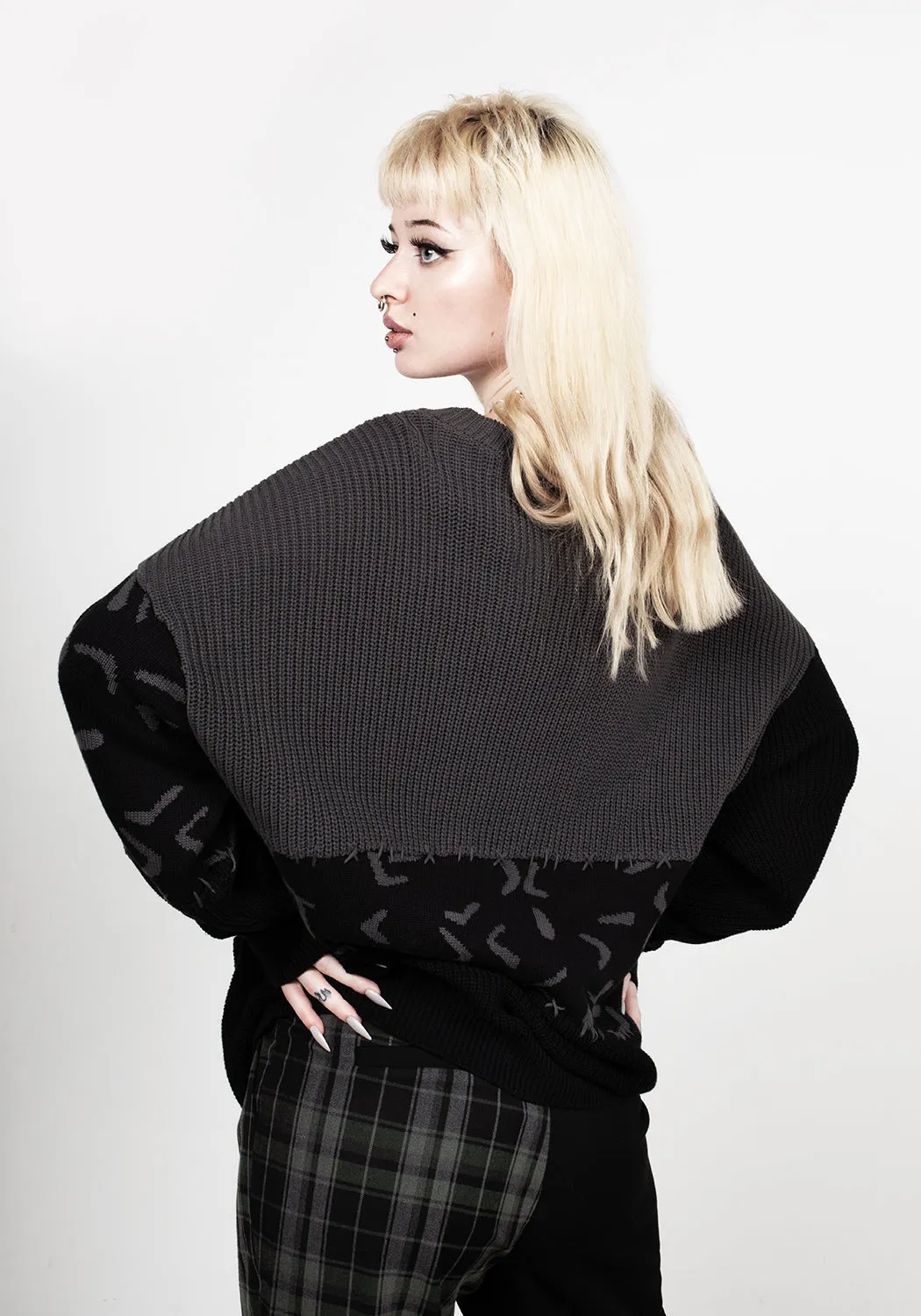 Abstract Longline Jumper sold by Disturbia product image thumbnail 2