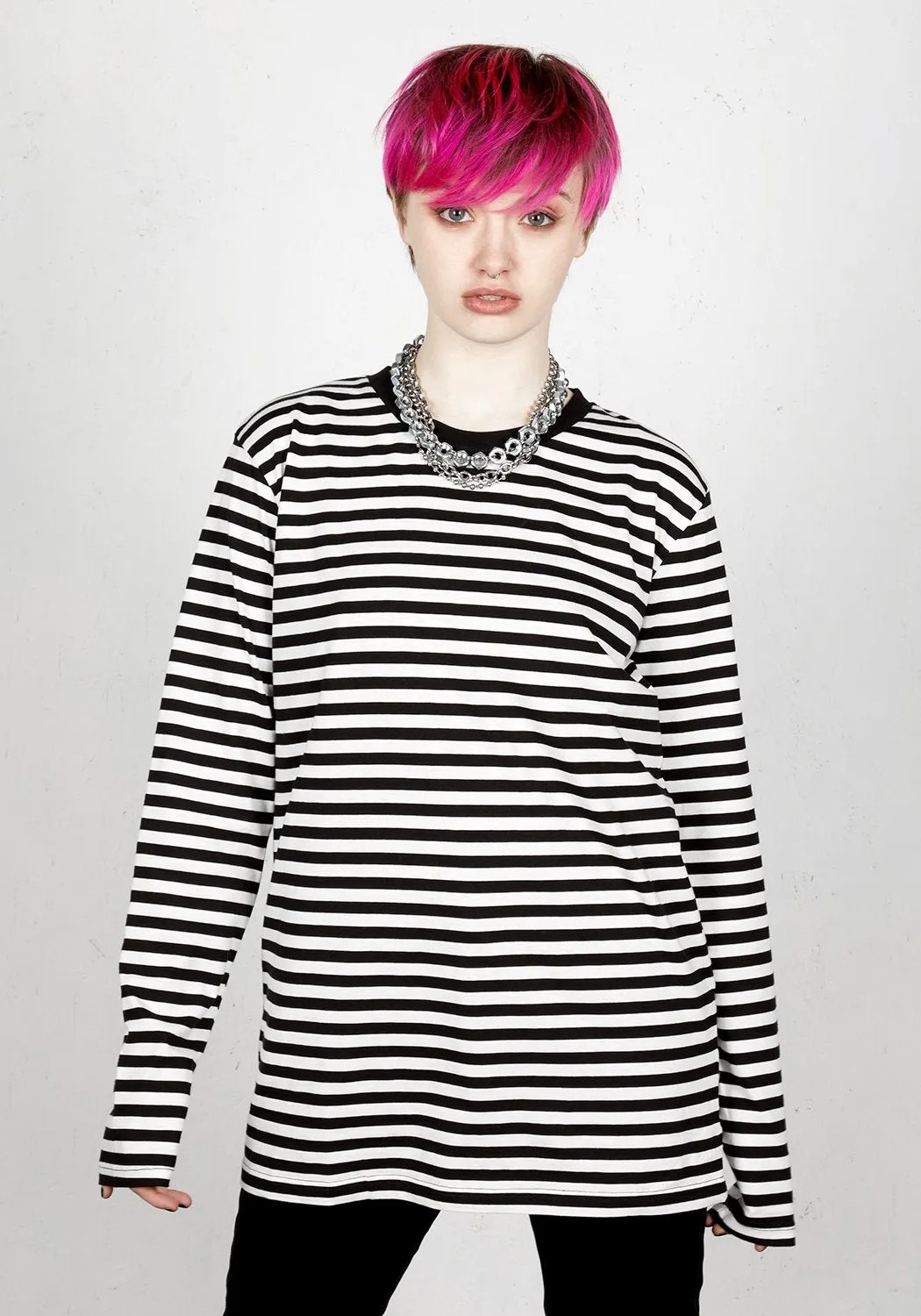 Cassady Striped Long Sleeve Tee sold by Disturbia