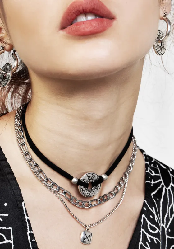 Runes Layered Necklace sold by Disturbia