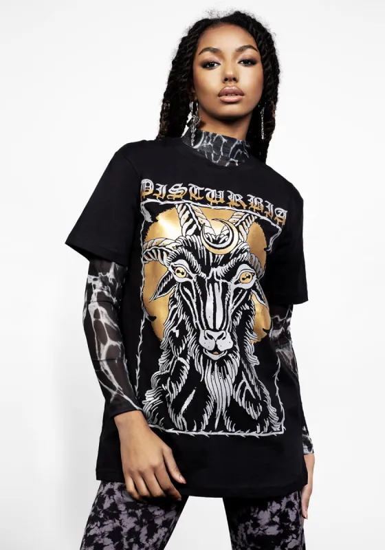 BLACK PHILLIP T-SHIRT sold by Disturbia