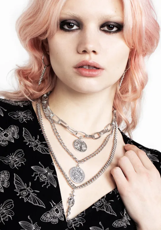 OCCULT MULTICHAIN NECKLACE sold by Disturbia