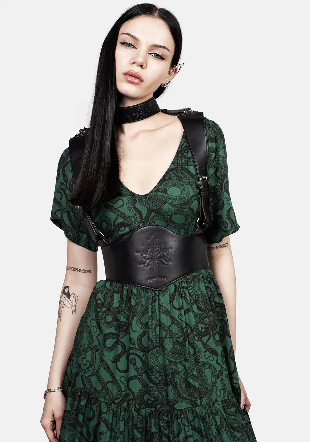 Nienna Choker Harness sold by Disturbia