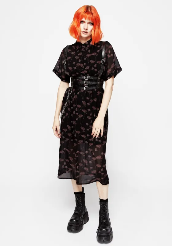 Judas Midi Shirt Dress sold by Disturbia