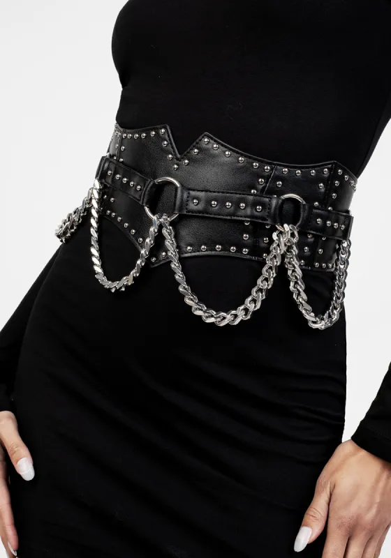 NADJA STUDDED WAIST BELT sold by Disturbia