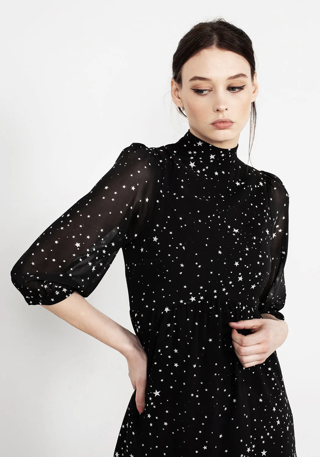 Cosmos High Neck Dress sold by Disturbia product image thumbnail 2