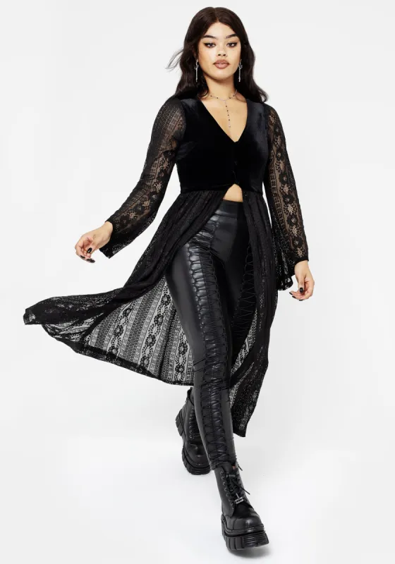 Everlasting Flared Sleeve Lace Overdress sold by Disturbia