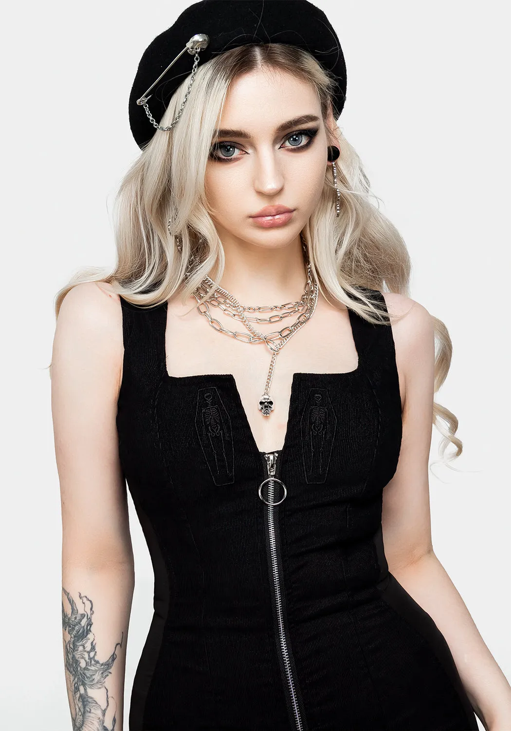 Lizzy Zip Up Corset Dress sold by Disturbia product image thumbnail 5