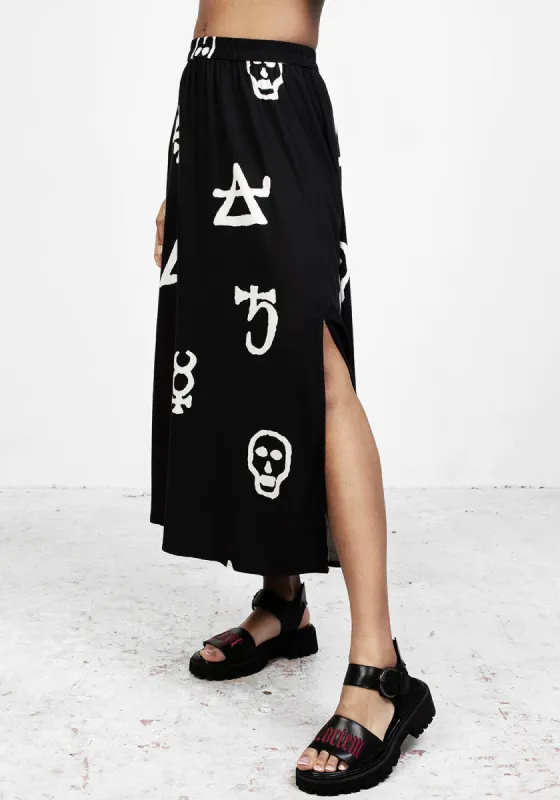 Alchemy Midi Skirt sold by Disturbia