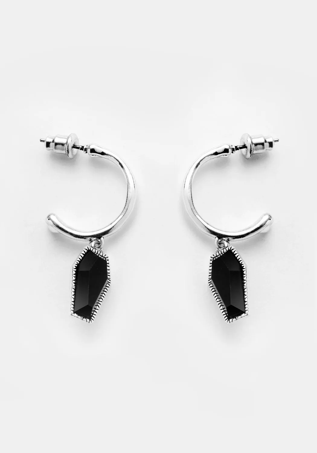 DEATH HOOP EARRINGS sold by Disturbia product image thumbnail 3