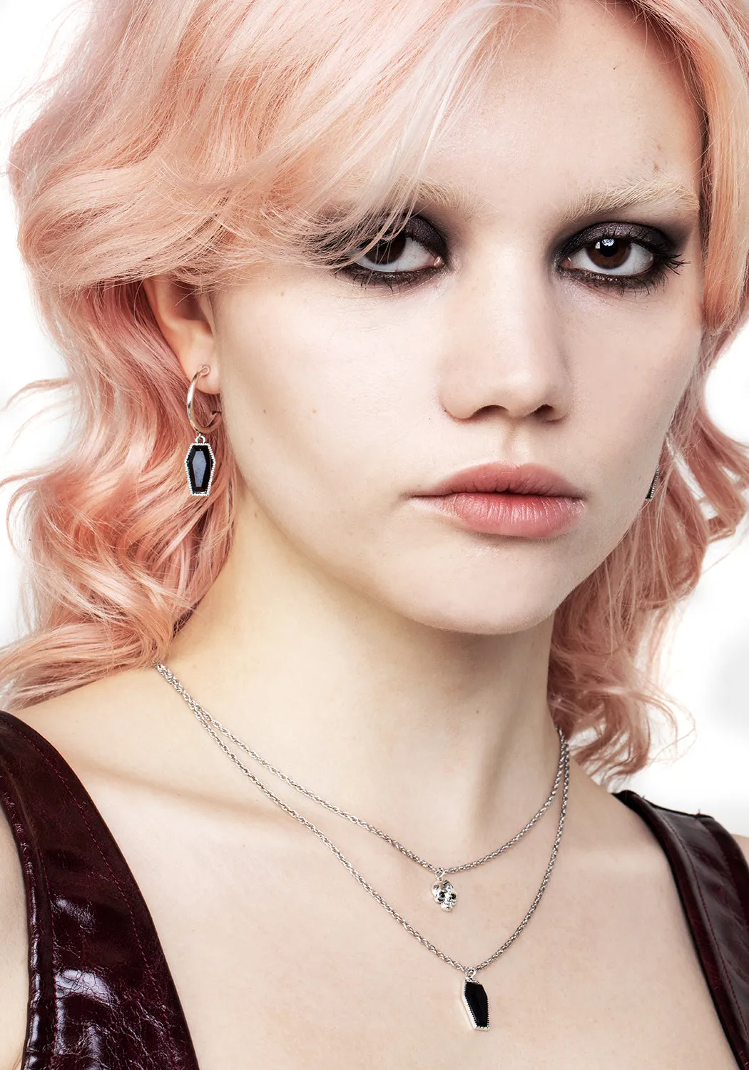 DEATH HOOP EARRINGS sold by Disturbia product image thumbnail 4