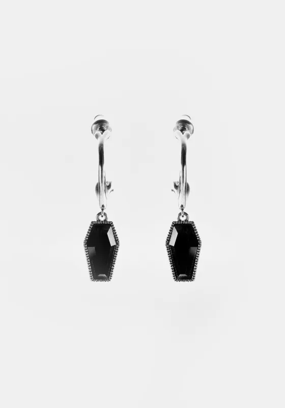 DEATH HOOP EARRINGS sold by Disturbia