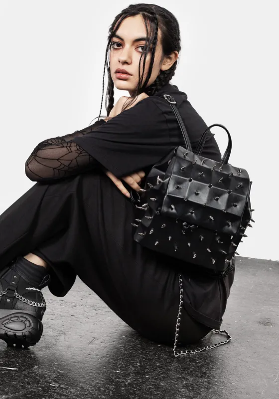 Mortal Studded Backpack sold by Disturbia