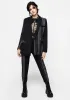 Gambit Spliced Check Tapered Trousers sold by Disturbia