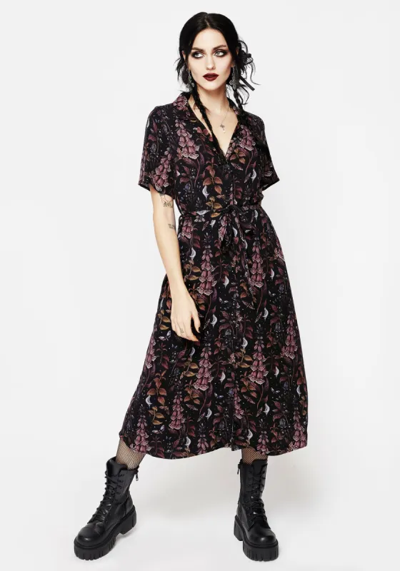 Foxglove Midi Shirt Dress sold by Disturbia