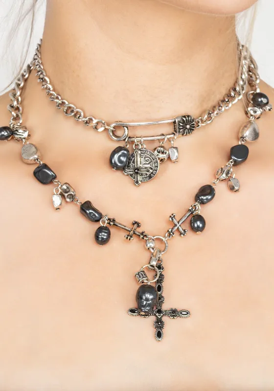 Leila Pearl Necklace Set sold by Disturbia