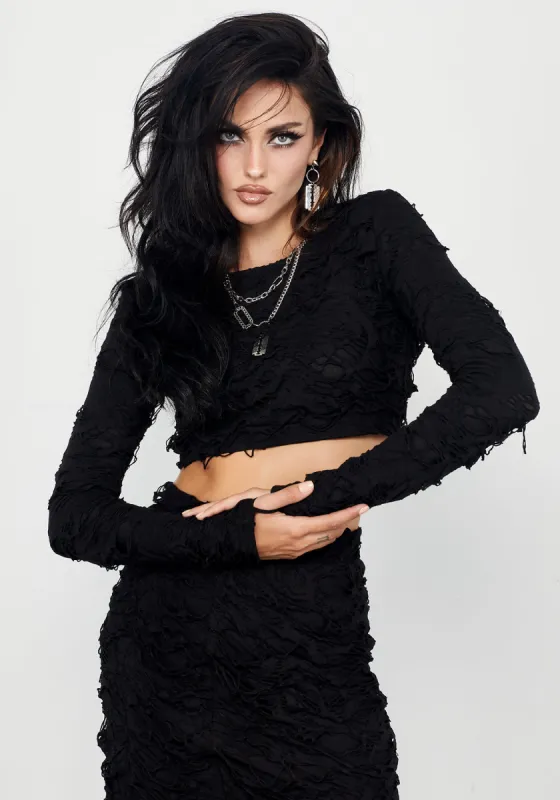 Interrupt Crop Top sold by Disturbia