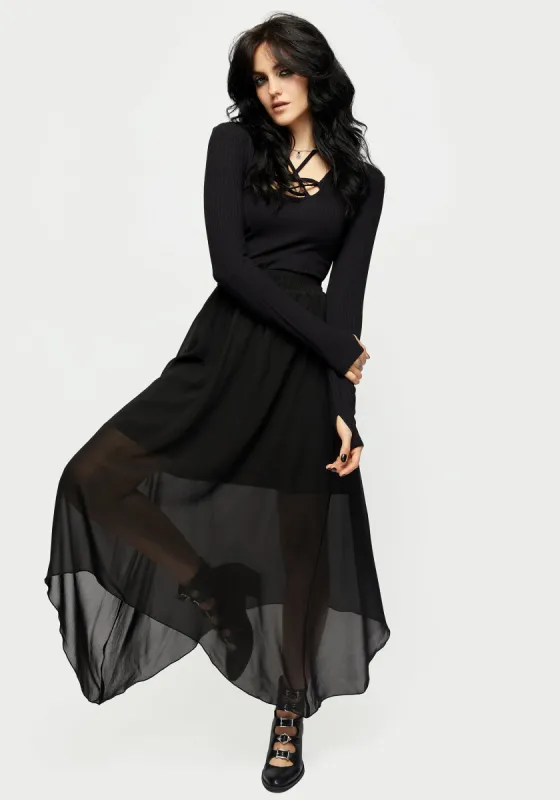 Althea Waterfall Midaxi Skirt sold by Disturbia