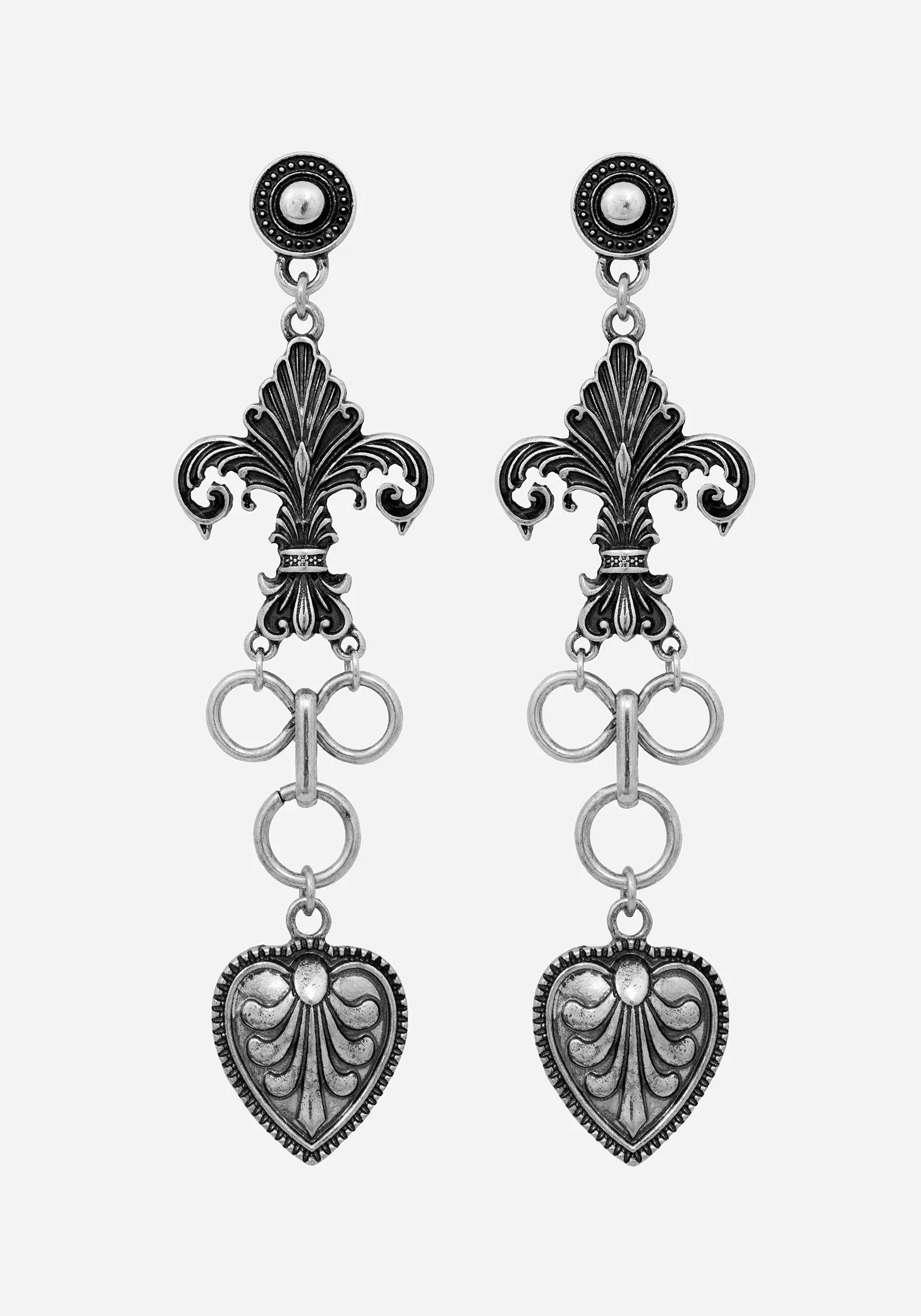Deceiver Heart Drop Earrings sold by Disturbia product image thumbnail 3