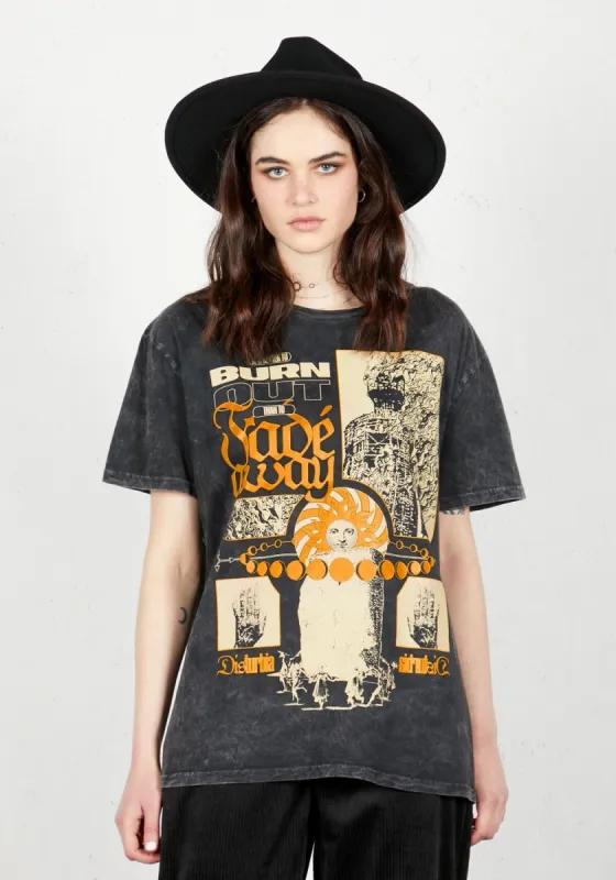 Burn Out Vintage Wash T-Shirt sold by Disturbia