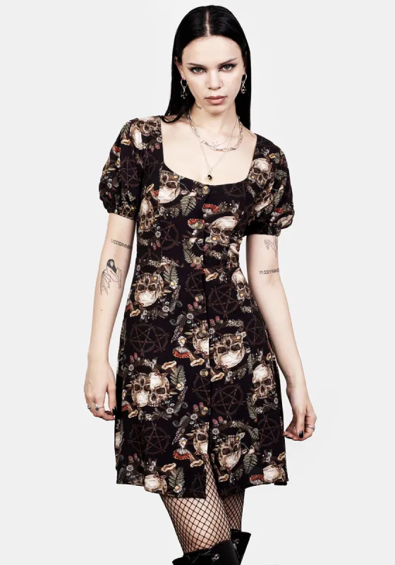 Goliath Puff Sleeve Mini Dress sold by Disturbia