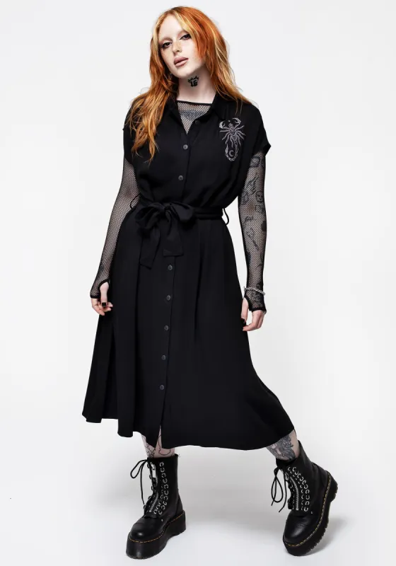 Serket Relaxed Midi Dress sold by Disturbia
