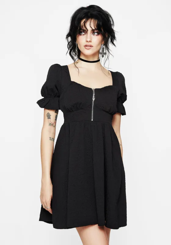 Betrayal Zip Up Mini Dress sold by Disturbia