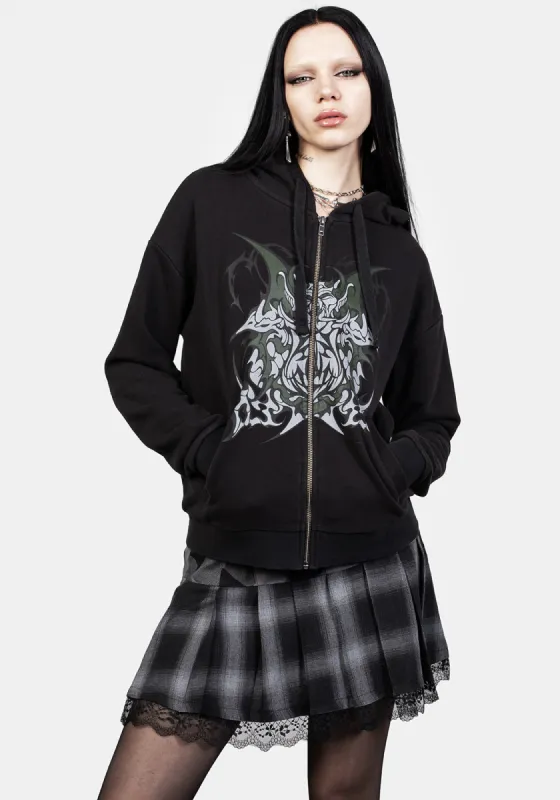 Daemon Zip Up Hoody sold by Disturbia