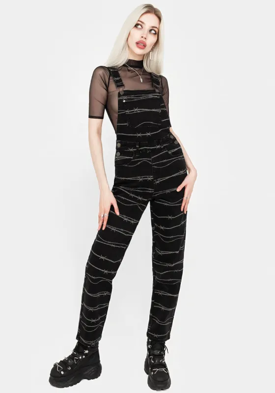 Barbed Wire Mom Dungarees sold by Disturbia