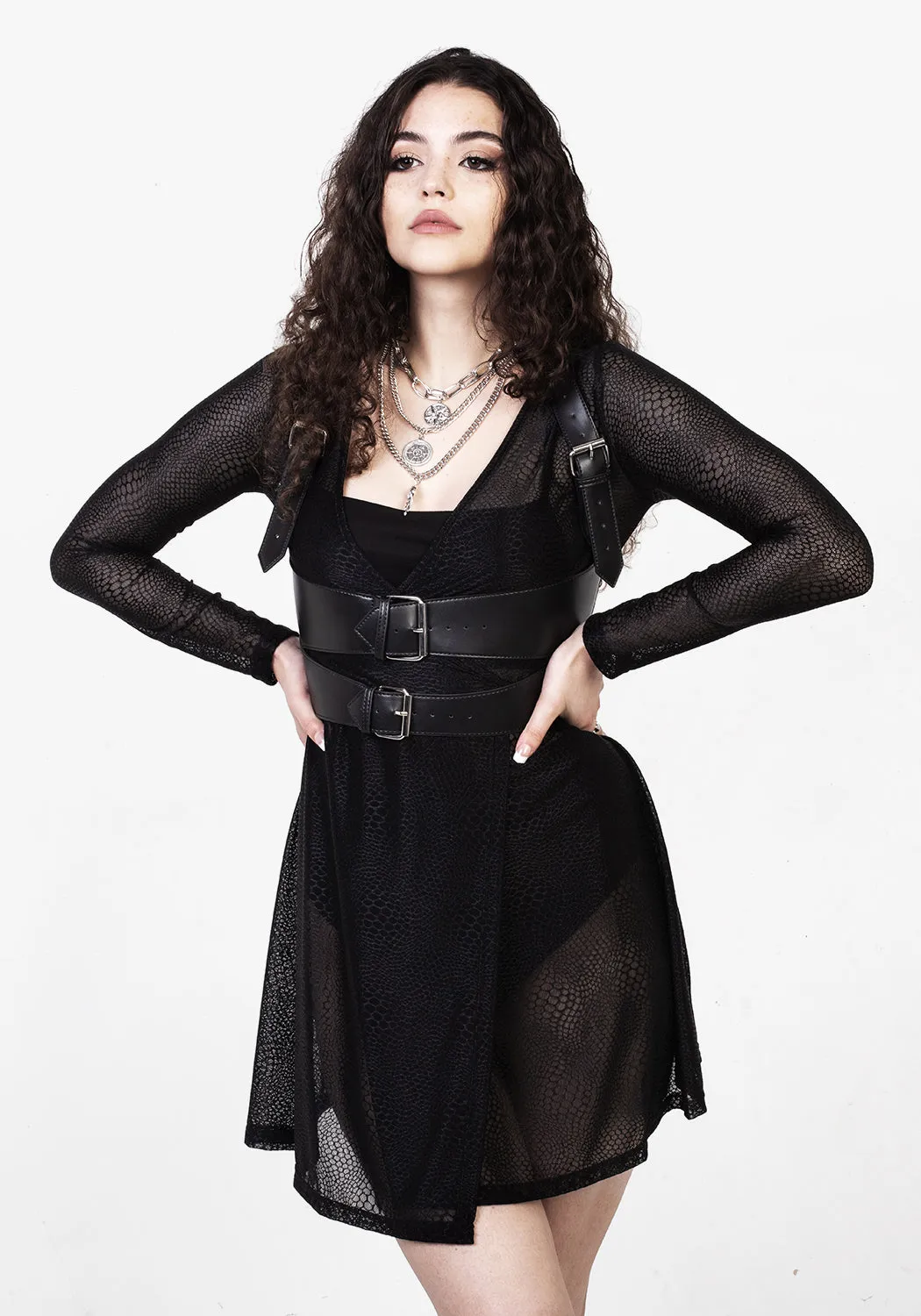 AMORE SHEER WRAP DRESS sold by Disturbia product image thumbnail 3