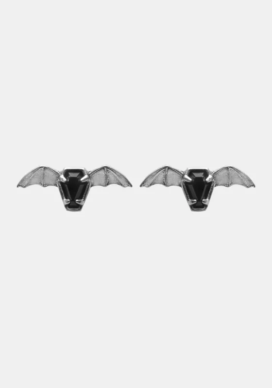 Afterlife Silver Studs sold by Disturbia