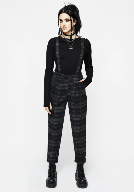 Reckless Distressed Check Trousers sold by Disturbia