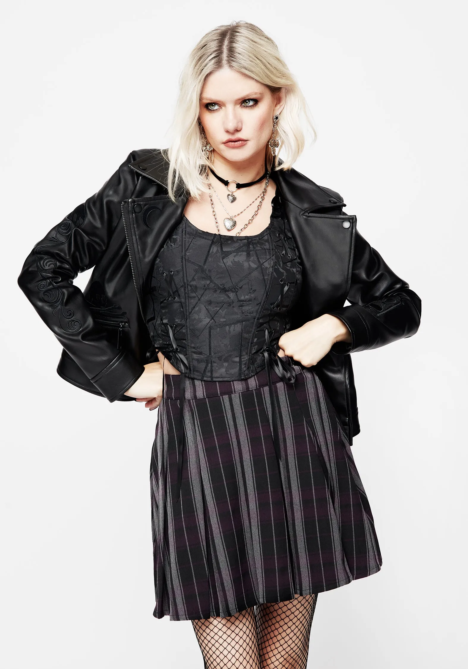 Chatelaine Lace Detail Corset Top sold by Disturbia product image thumbnail 5