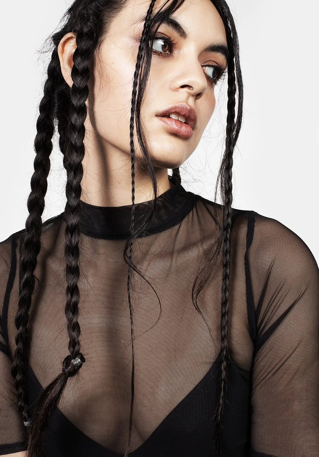 Jinx Mesh Short Sleeve Top sold by Disturbia product image thumbnail 2