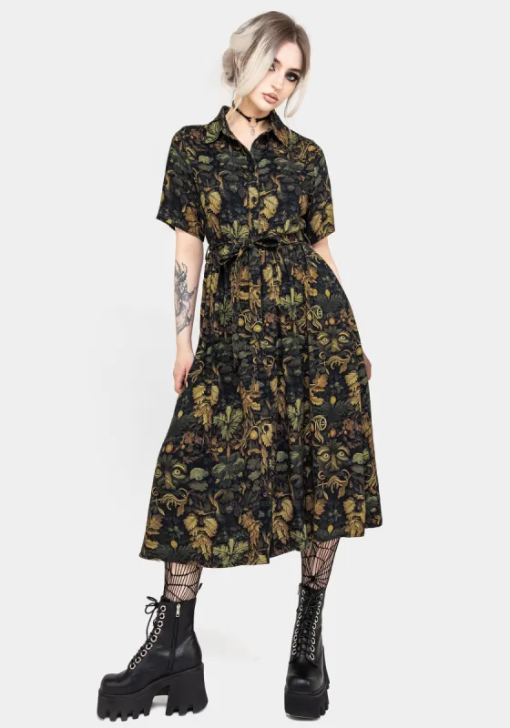 Rebirth Midi Shirt Dress sold by Disturbia