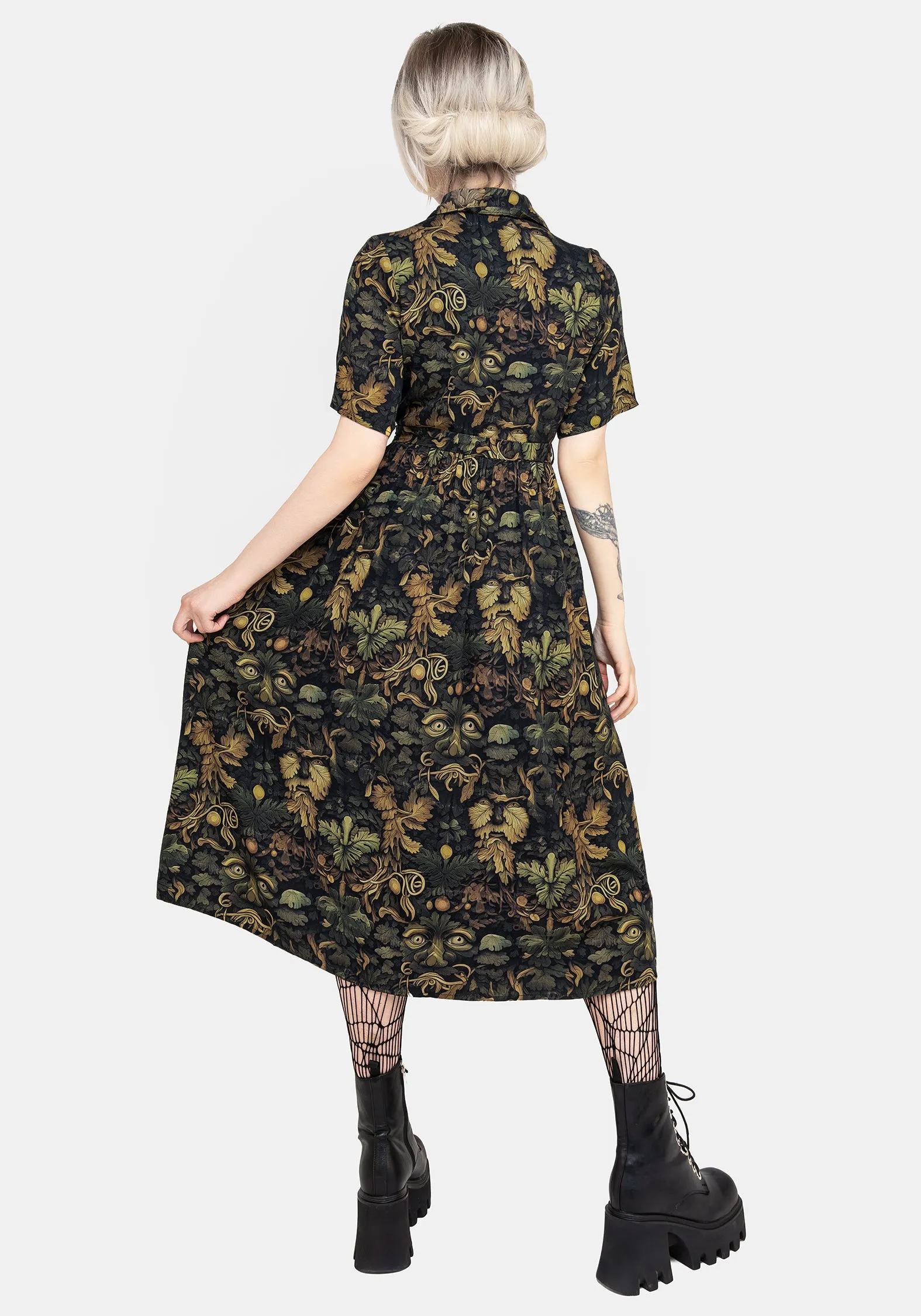 Rebirth Midi Shirt Dress sold by Disturbia product image thumbnail 3