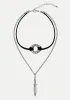 Mathilda Layered Choker Necklace sold by Disturbia