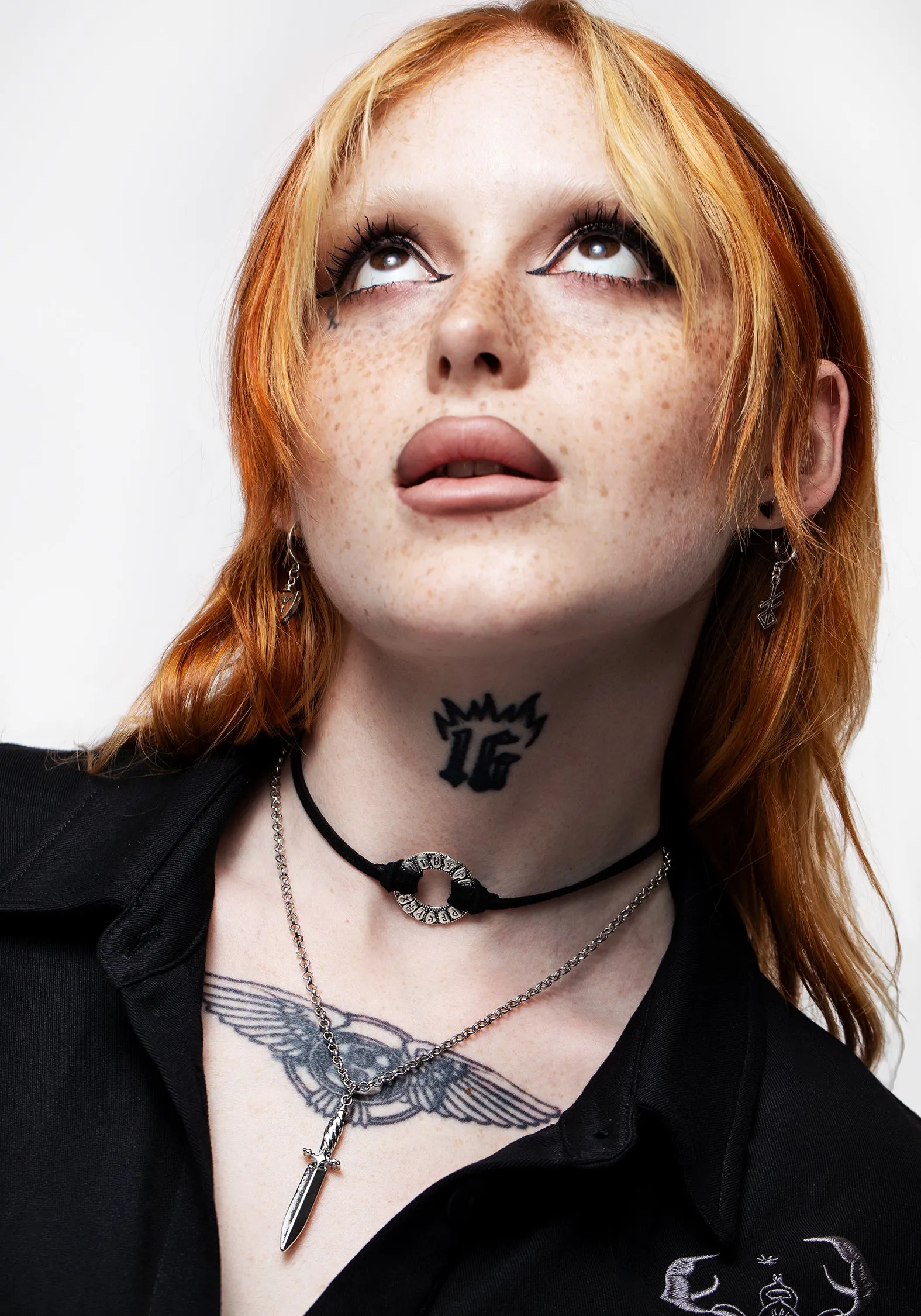Mathilda Layered Choker Necklace sold by Disturbia