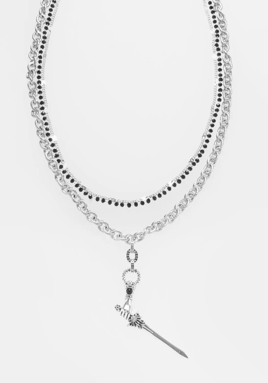 Nimue Multichain Necklace sold by Disturbia product image thumbnail 4