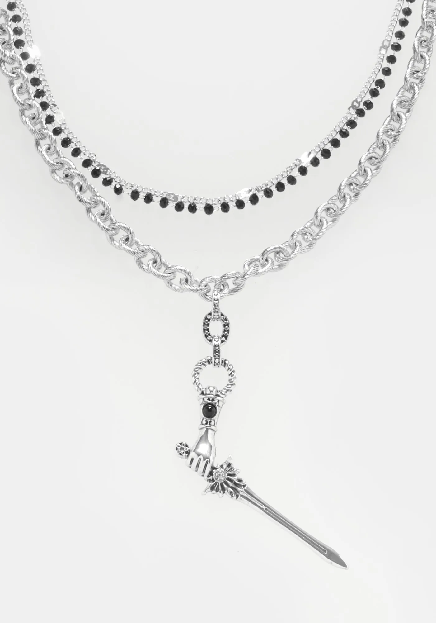 Nimue Multichain Necklace sold by Disturbia product image thumbnail 2