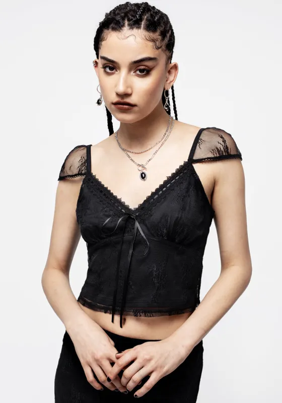 Hailey Stretch Lace Cami Top sold by Disturbia
