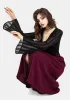 Nixie Flare Sleeve Wrap Top sold by Disturbia