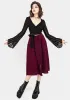 Nixie Flare Sleeve Wrap Top sold by Disturbia