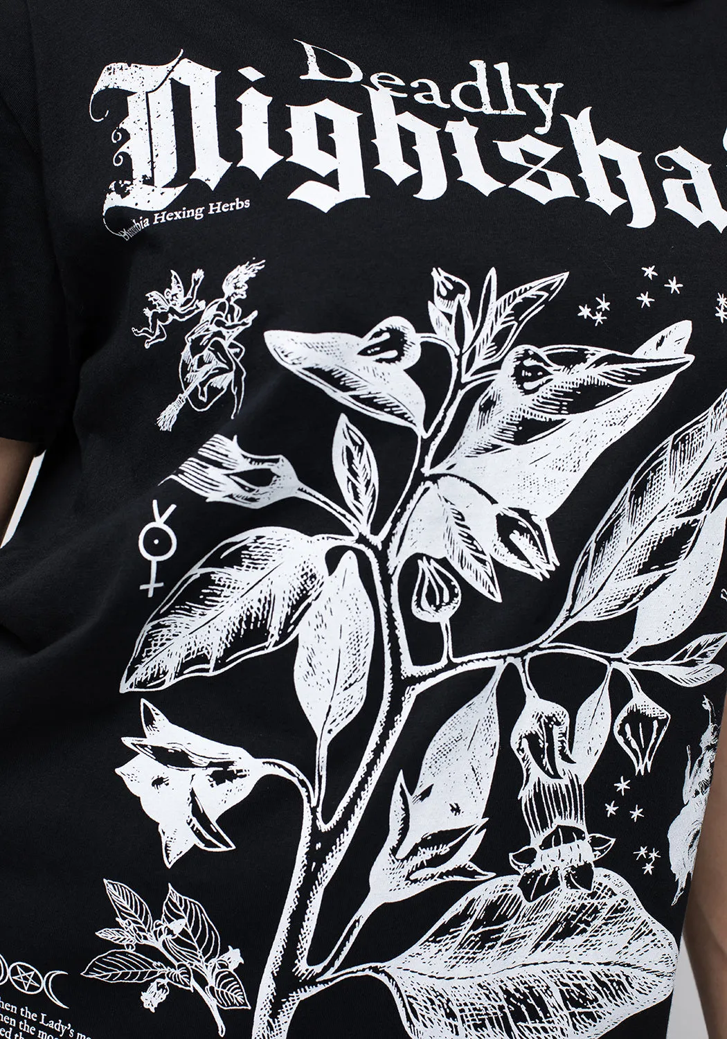 Nightshade Distressed T-shirt sold by Disturbia product image thumbnail 2