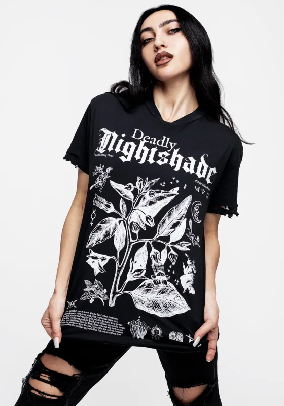 Nightshade Distressed T-shirt sold by Disturbia